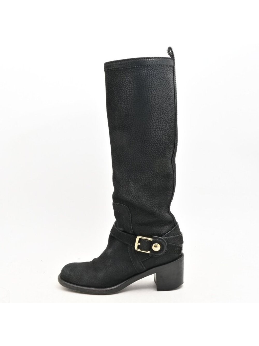 Louis Vuitton Long Boots Black Leather